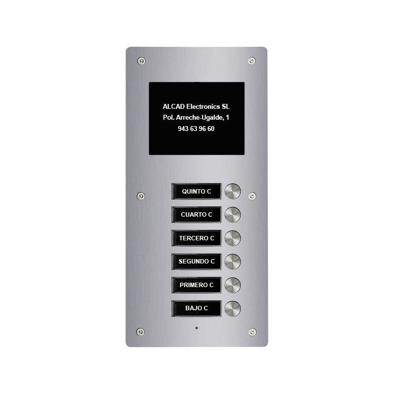 Alcad PTS-64206 Aloi 6 simple buttons extension panel