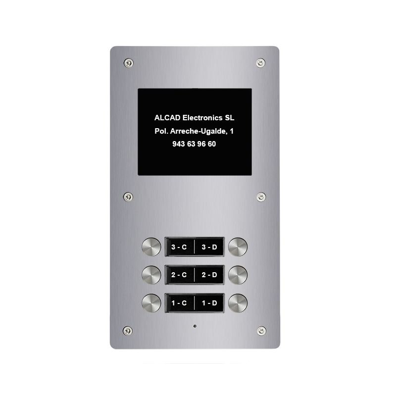 Alcad PTD-64203 Extension 3 puls. dobles placa aloi