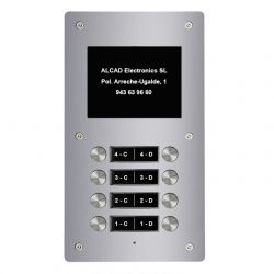 Alcad PTD-64204 Extension 4 bout. doubles plaque aloi