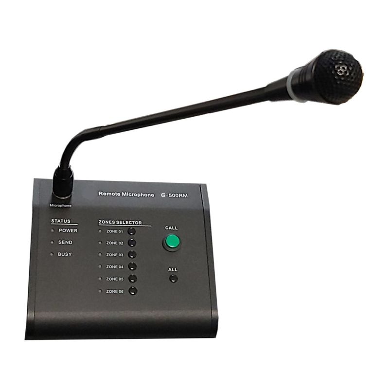 Golmar G-500RM 6 ZONE MICROPHONE. UNIDIRECCIONAL ELECTRET MICROPHONE WITH 6 ZONE SELECTOR