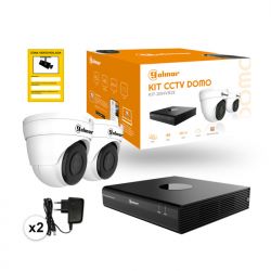 Golmar KIT-2DHVR2E KIT-2DHVR2E AVEC DVR ET DEUX DÔMES AOC. KIT DE SURVEILLANCE VIDÉO FILAIRE AVEC 2 DÔMES