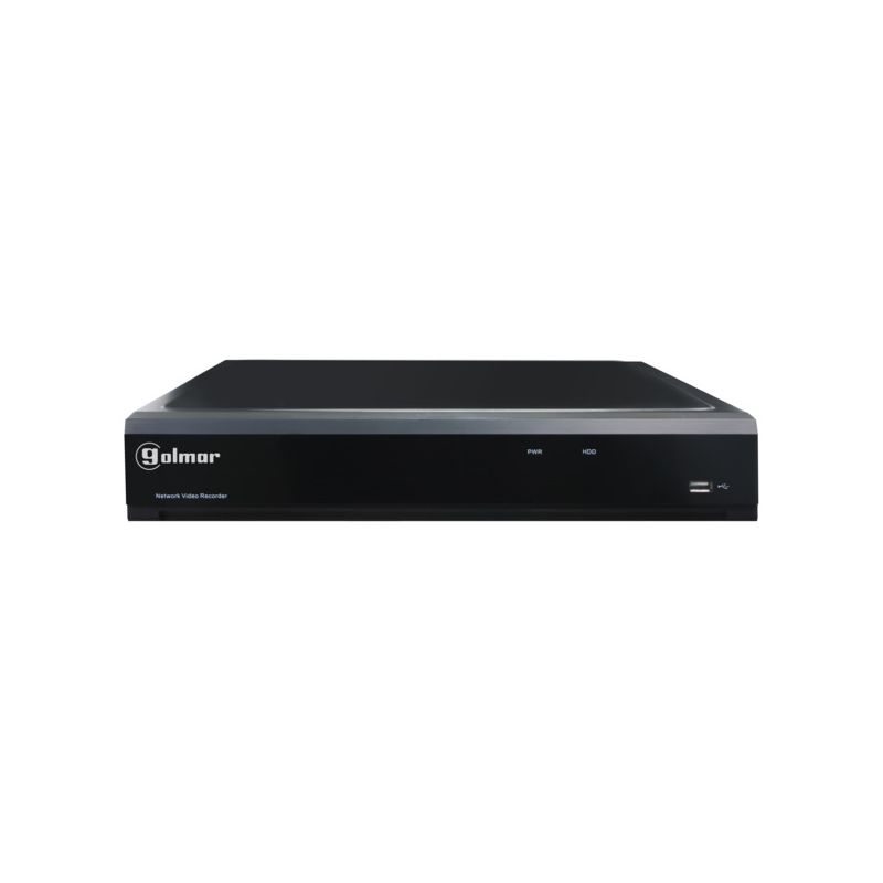 Golmar DVR-116R ENREGISTREUR 2 To 5 EN 1 H.265 4K. ENREGISTREUR NUMÉRIQUE 4K POUR 16 CAMÉRAS