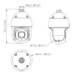 Dahua SD6CE232GB-HNR Dôme IP PTZ 2M DN H265 WDR Starlight…