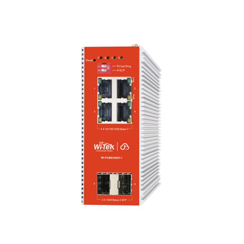 Wi-Tek WI-PCMS306GF-I Switch PoE Layer 2 Gestionable en la nube