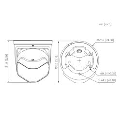 Dahua IPC-PDW5849-A180-E2-ASTE Dôme IP H265 2x4M ÉPISSAGE…