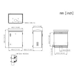 Dahua PFC102F Anti-theft outdoor IP54 power distribution box