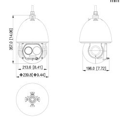 Dahua TPC-SD5441-TB35 Dôme Hybride IP Thermographique PTZ…