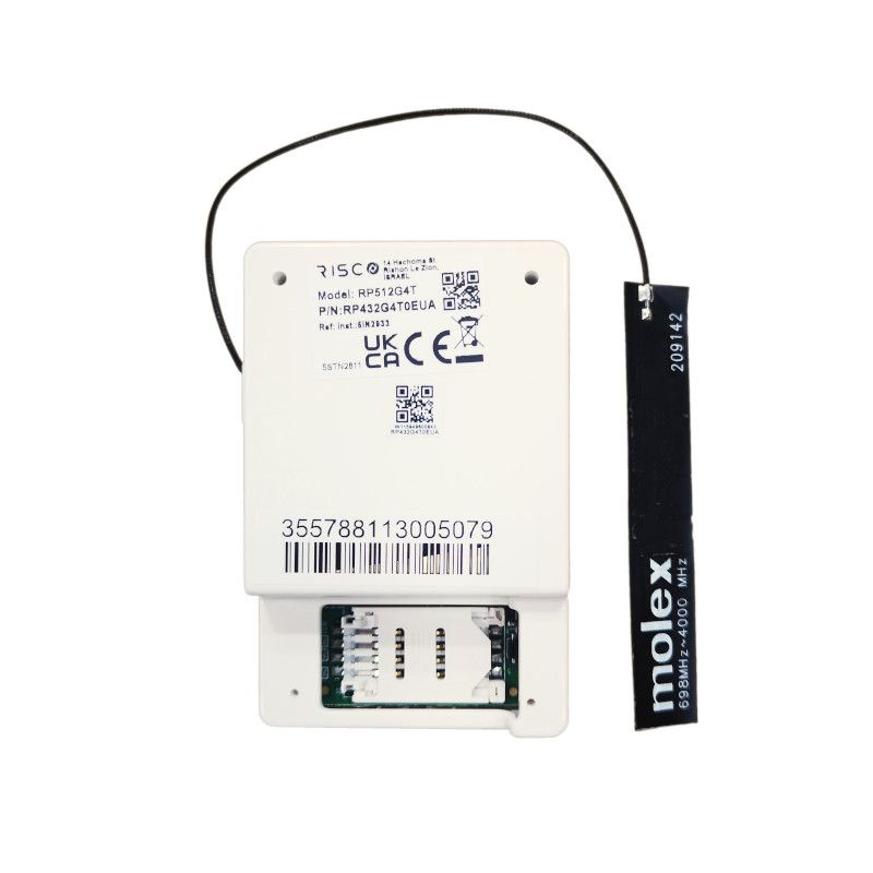 Module GSM 4G enfichable Antenne voix et données multi-prises incluse, Grade 3, pour Risco LightSYS+