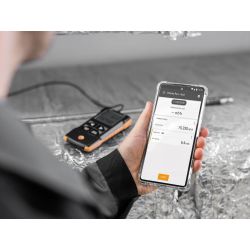 Testo 0563 0416 Anémomètre 416 numérique à hélice de 16 mm avec connexion à l’App