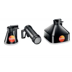 Testo 0563 2417 Anemômetro 417 Conjunto 2. Conjunto com cones, estabilizador de fluxo e conectividade App