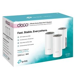 Tp-Link TP-DECOE4-V2 - Kit Mesh Wi-Fi avec 3 unités Deco E4 V2, Wi-Fi 5…