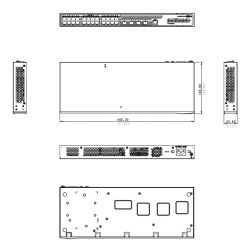 Dahua AS4300-24GT4GF Switch 24 portas Gigabit + 4 SFP…