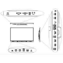 Dahua LPH65-ST470-B Pizarra interactiva inteligente de 65…