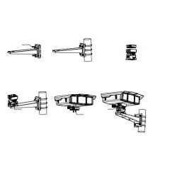 DAHUA - 3012 - SOPORTE MONTAJE PARED ACERO HASTA 30KG