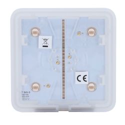 Ajax AJ-SOLOBUTTON-1G2W-IVO - Panel táctil para un interruptor de luz, Compatible…