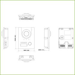 Dahua VTO2201F-P Estação Exterior para Vídeo Porteiro IP PoE…