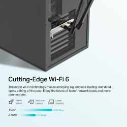 TP-Link AX1800 Wi-Fi 6 Bluetooth 5.2 PCIe Adapter