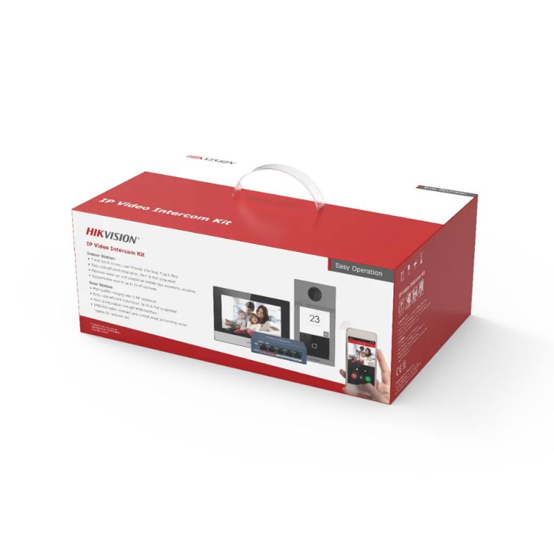 Hikvision DS-KIS604-S(C)/EuropeBV Kit de videoportero IP…