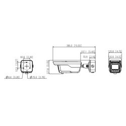 Dahua ITC413-PW4D-IZ1 Accès IP ANPR tubulaire H265 4MP IR10m…