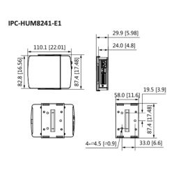 Dahua IPC-HUM8241-E1-L1 H265 Pinhole Mini IP Camera 2M DN WDR…