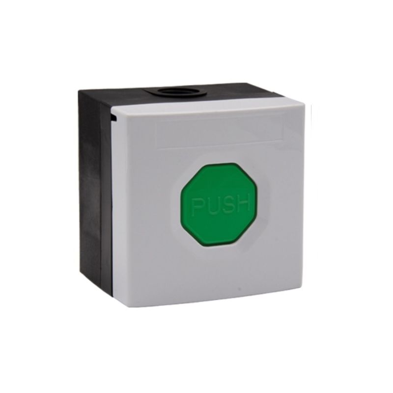 STI WSS3 7G04 STI. WSS3 push button. White casing, green button