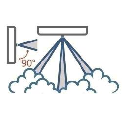 AVS ER390 AVS. Bico 3 furos a 90º para geradores Foggy 30 e 50