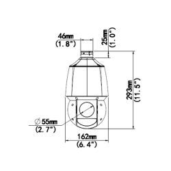 Uniarch UV-IPC-P413-X20K - Câmara IP PTZ 3 Megapixel, Gama Uniarch, 1/2.8\"…