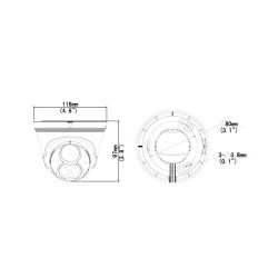 Uniarch UV-IPC-T213-APF28W - Cámara IP 3 Megapixel, Gama Uniarch, 1/2.7\"…