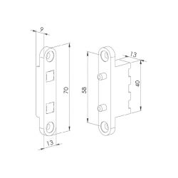 Fermax 2913 2C CONTATOS DE PORTA (DUPLOS)