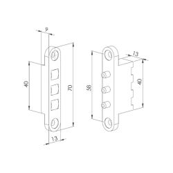 Fermax 2922 3C CONTATOS DE PORTA (TRIPLOS)