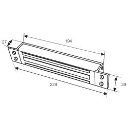 Fermax 3050 ABRIR. ENCAIXE ELETROMAGNÉTICO 300KG