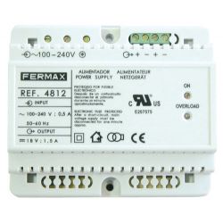 Fermax 4812 FONTE DE ALIMENTAÇÃO DIN6 100-240VAC/18VDC-1,5A