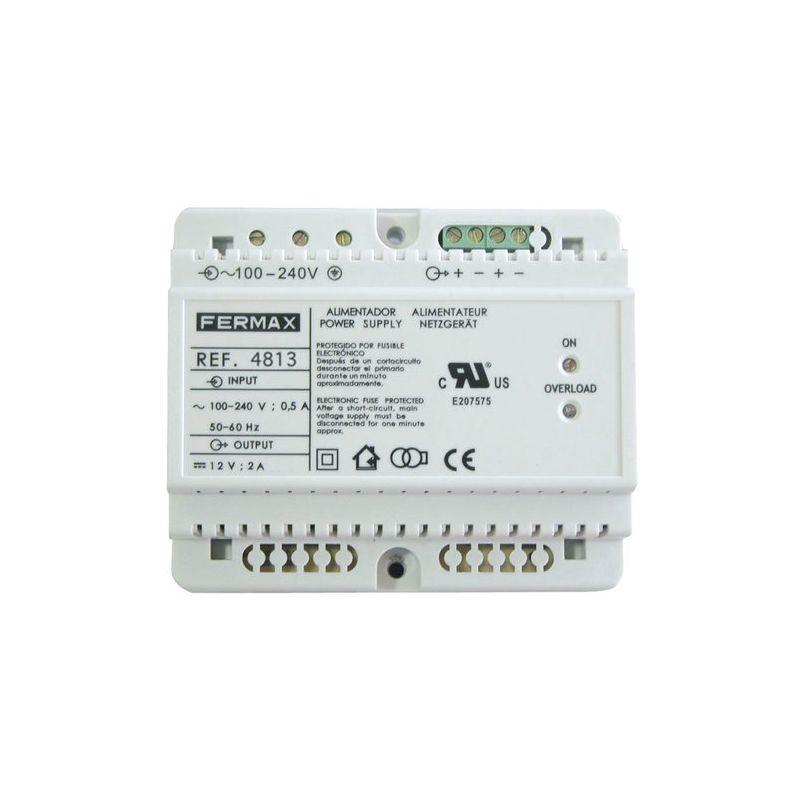 Fermax 4813 ALIMENTATION DIN6 100-240VAC/12VDC-2A