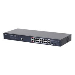 Dahua PFS4218-16GT-230 PoE 2.0 Switch 16 portas Gigabit + 2…