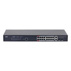 Dahua PFS4218-16GT-230 PoE 2.0 Switch 16 Gigabit ports + 2 Combo…