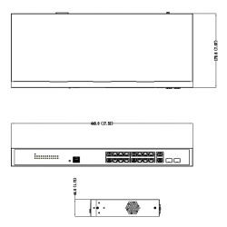 Dahua PFS4218-16GT-230 PoE 2.0 Switch 16 Gigabit ports + 2 Combo…