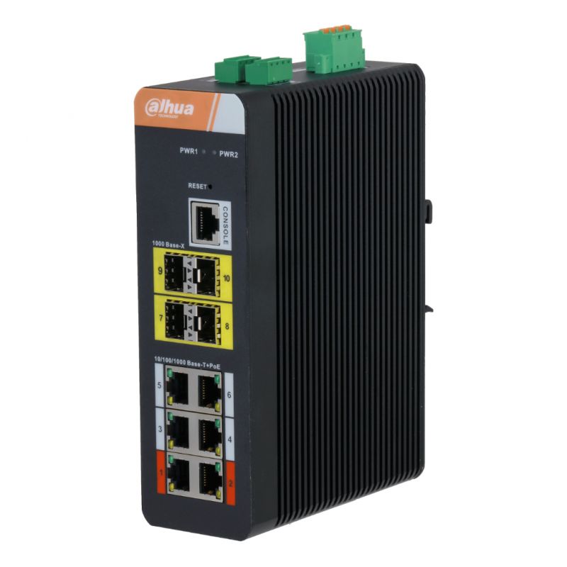 Dahua IS4410-6GT-120 Industrial PoE 2.0 Switch 6 portas Gigabit…