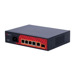 Safire SF-SW0604HIPOE-GF-65 - Safire Switch Hi-PoE, 4 puertos PoE + 1 Uplink RJ45 +…