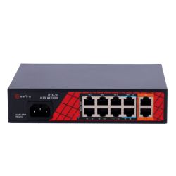 Safire SF-SW1008HIPOE-H-120 - Safire Switch Hi-PoE, 8 puertos PoE + 2 Uplink RJ45,…