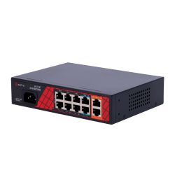 Safire SF-SW1008HIPOE-H-120 - Safire Switch Hi-PoE, 8 puertos PoE + 2 Uplink RJ45,…