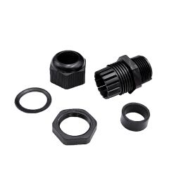 CABLE-GLAND-NPT3/4-BLACK - Racor impermeable, Plástico, Diámetro 13~18mm ,…