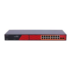 Safire SF-SW1816HIPOE-GF-300 - Safire Switch Hi-PoE, 16 puertos PoE + 2 SFP,…