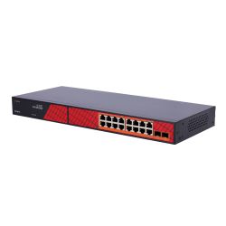 Safire SF-SW1816HIPOE-GF-300 - Safire Switch Hi-PoE, 16 puertos PoE + 2 SFP,…