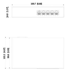 Dahua PFS3005-4GT-36 Switch PoE 4 ports Gigabit +1RJ45 Uplink…