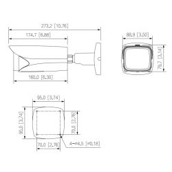 Dahua IPC-HFW5241E-ZE-S3 IP tubulaire H265 2M WDR Deeplight…