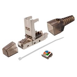 CON300-FTP6-TL - Conector RJ45, Compatible con cable FTP Cat 6, Carcasa…