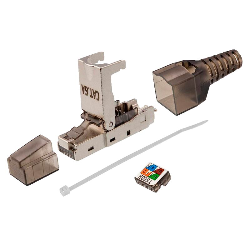 CON300-FTP6A-TL - Conector RJ45, Compatível com o cabo FTP Cat 6A,…