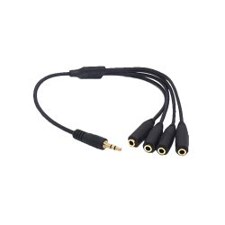 JACK1T4 - Splitter Audio Stereo Jack, 1 mâle à 4x3.5m femelle,…