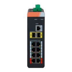 X-Security XS-SWI1008HIPOE-MGF-120-DIN - Switch PoE X-Security Carril DIN, 8 puertos PoE RJ45 +…