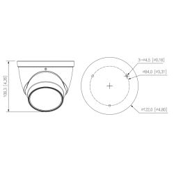 Dahua IPC-HDW2441T-ZS Dôme IP H265 4M DN WDR 3DNR Starlight…